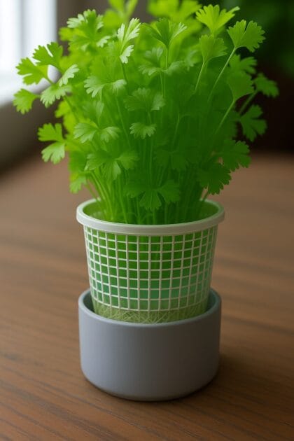 زراعة الكزبرة في الماء